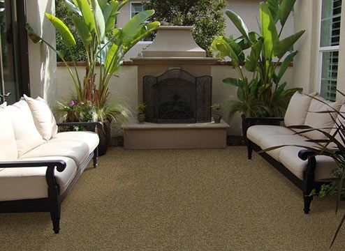 how to install outdoor carpet