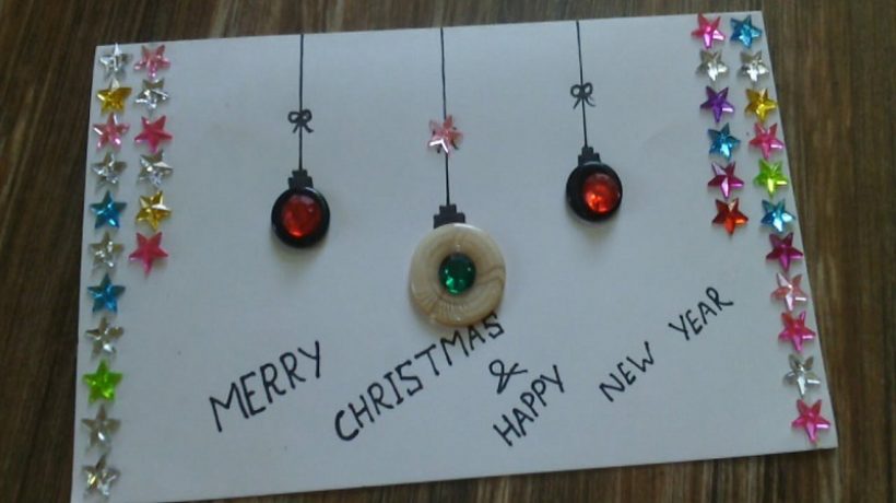 How to make and decorate Christmas postcards