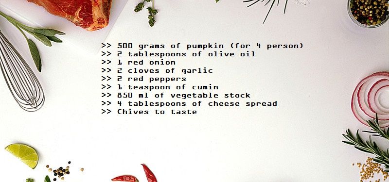 spicy pumpkin soup ingredients