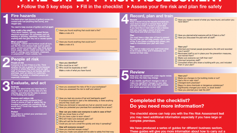 Fire Risk Assessments step by step