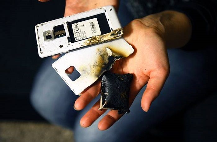 phone battery explosion