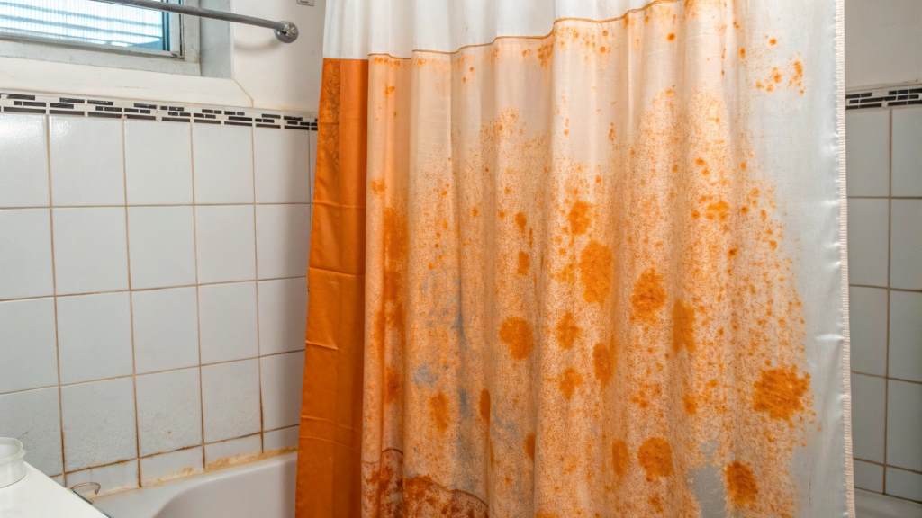 The Main Causes of an Orange Shower Curtain