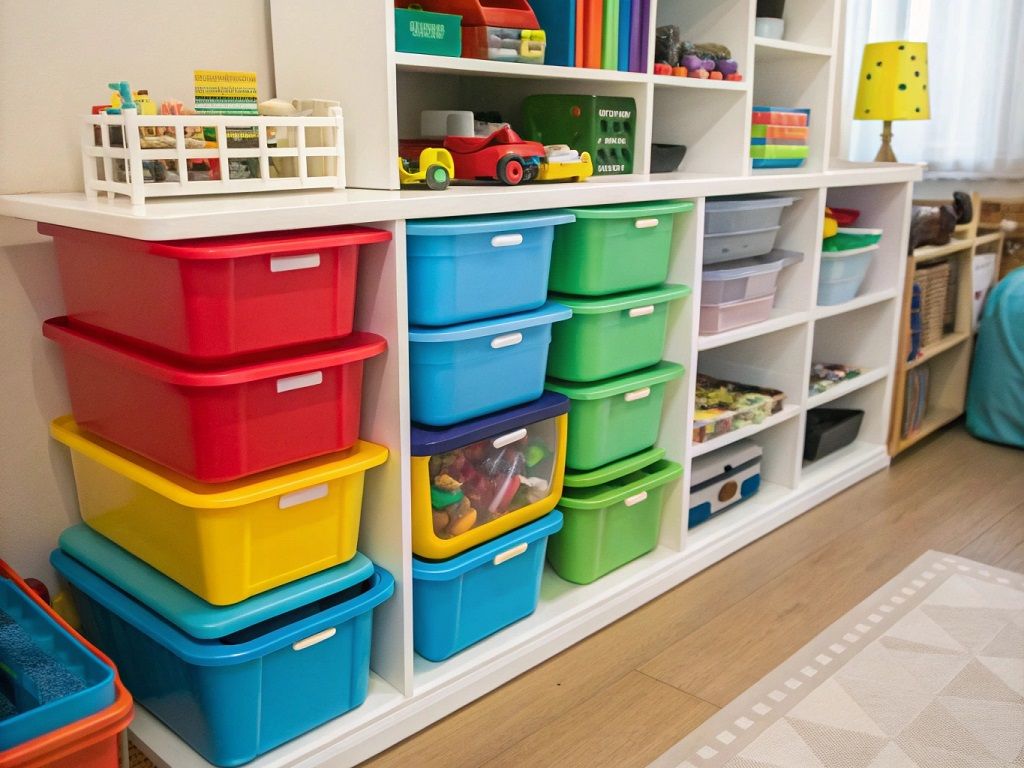 stackable bins are perfect for toy organization