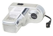 Close-up of Marcato Atlasmotor 110V rollers and attachments for making fresh pasta at home.