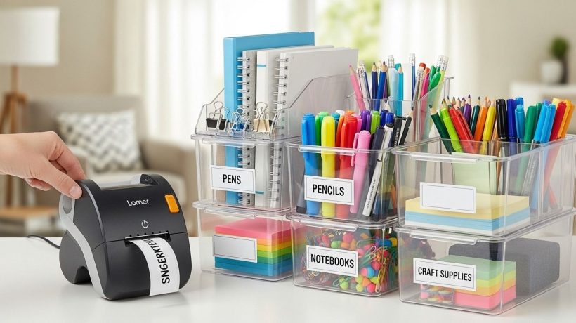 How to Organize Your Home and School Supplies Using a Label Maker