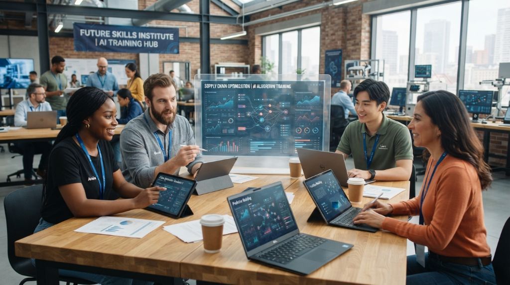Workers developing skills for the AI economy